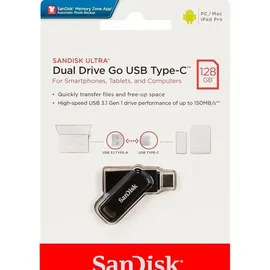 SanDisk Ultra Dual Drive Go 128 GB Schwarz USB-C 3.1