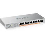 ZyXEL XMG-108 8 Port 10/2,5G MultiGig PoE++ 100W Switch unmanaged, 8xPoE++ (60W)