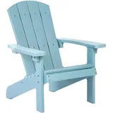 Beliani Kindersessel, Blau, Kunststoff, 40x64x50 cm, Gartenmöbel, Gartenstühle, Gartenstühle