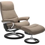 Stressless Stressless® Relaxsessel »View«, mit Signature Base, Größe M,Gestell Schwarz, beige