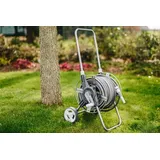 Bradas Schlauchwagen 20 m weiß-silber