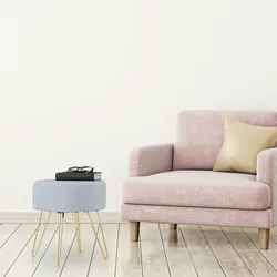 Relaxdays Hocker Samt, Haarnadelbeine, gepolsterter Sitzhocker, H x D: 40 x 37 cm, Couchhocker Wohnzimmer, grau/gold