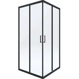 Deante Funkia Duschkabine 80 x 80 cm schwarz/transparent