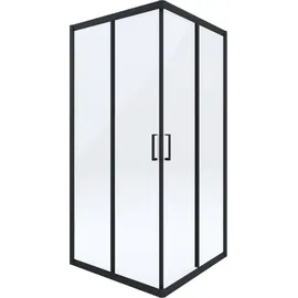 Deante Funkia Duschkabine 80 x 80 cm schwarz/transparent