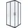 Deante Funkia Duschkabine 80 x 80 cm schwarz/transparent