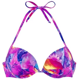 VENICE BEACH Bikini-Top Damen Lila/Mehrfarbig 34 Cup A