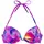 VENICE BEACH Bikini-Top Damen Lila/Mehrfarbig 34 Cup A