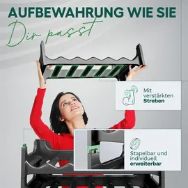 Novaliv Weinregal 36 Flaschen grau