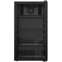 Yuna Cool-View GKS90B Glastürkühlschrank, 89 L – schwarz