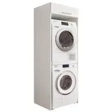 laundreezy Hochschrank Asiago10 Holzoptik Weiß