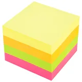 DeliBest DELI EA03303 Selbstklebendes Etikett 100 Blätter Pink, Orange, Gelb, Rot, Grün