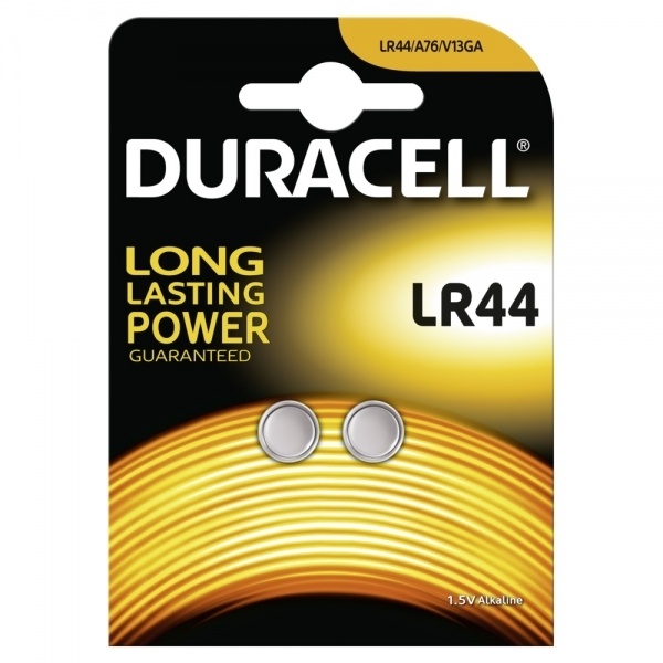 Duracell Alkaline LR44 AG13 im 2er Blisterpack (Kleinste Bestelleinheit = 10x 2er Pack)