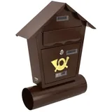 Coco Bike Brauner Briefkasten inkl. Zeitungsfach