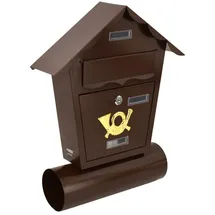 Coco Bike Brauner Briefkasten inkl. Zeitungsfach