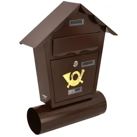 Coco Bike Brauner Briefkasten inkl. Zeitungsfach