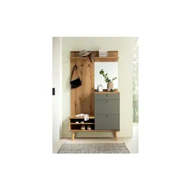 Möbel Kraft Garderobe Alva 110 x 200 x 34 cm Eiche
