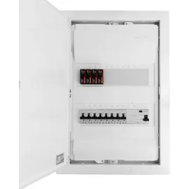Doktorvolt Sicherungskasten Unterputz Verteilerkasten 2x12 Module 8xMCB 1xRCCB VDE Überspannungsschutz verdrahtet Sicherungen 505,50x348x98mm Doktorvolt