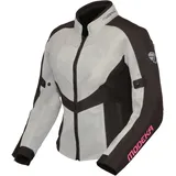 Modeka Modeka Emma Air Damen Motorrad Textiljacke, schwarz-grau, Größe 36