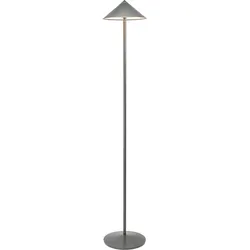 Zafferano Wiederaufladbare LED-Stehleuchte Pina XXL – 6 W, IP65, Touch-Dimmer, Magnetkopf, modernes Design für drinnen und draußen – Titan