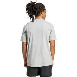 adidas Essentials Small Logo Single Jersey T-Shirt grau/Schwarz XXL