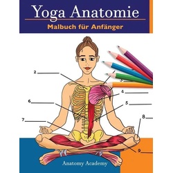 Yoga Anatomie Malbuch für Anfänger