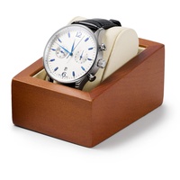 Oirlv Massivholz Uhrenbox Uhrenbox mit Kissen Uhrenbox für Männer und Frauen (weißer einzelner Uhrenständer)
