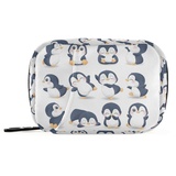 Naanle Pinguine Set Pillendose 7 Tage Pillendose Tasche Reise Pillen Organizer Tasche mit Reißverschluss Pillentasche Tragbare Wochenhülle Kompakte Größe für Vitamin Nahrungsergänzungsmittel Halter