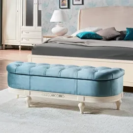 JV Möbel Hocker Fußhocker Beistellhocker Ottomane Chaiselounge Sitzbank Chesterfield