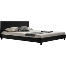 [corium] Polsterbett 180 x 200 cm Schwarz