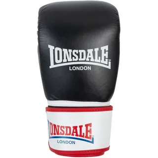 Lonsdale Maddock Leder Boxsackhandschuhe - Black / White / Red - S
