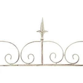 CLP Gartenzaun 124 x 116 cm Antik-Creme