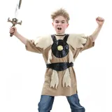 KarnevalsTeufel.de Kinderkostüm Barbar Wikinger Nordmensch Krieger Eroberer Germane Kostüm für Kinder Gr 128-164 (164)