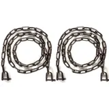 DanDiBo Ambiente Kette Verlängerungskette Hängesessel Hängebank 2x 2m verzinkt Braun 300 kg Gliederkette Stahlkette Schäkel