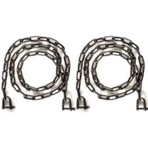 DanDiBo Ambiente Kette Verlängerungskette Hängesessel Hängebank 2x 2m verzinkt Braun 300 kg Gliederkette Stahlkette Schäkel