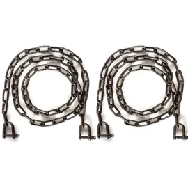 DanDiBo Ambiente Kette Verlängerungskette Hängesessel Hängebank 2x 2m verzinkt Braun 300 kg Gliederkette Stahlkette Schäkel