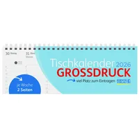 Korsch Verlag Tischquerkalender Großdruck 2026