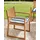 Beliani Gartenstuhl 8er Set Marineblau Sassari II