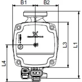 Grundfos ALPHA1L 25-60 180 1x230V 50Hz 6H ALPHA 1L Serie