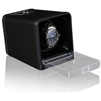 Designhütte Uhrenbox Uhrenbeweger Urban schwarz Geradliniges Design, für eine Automatikuhr schwarz