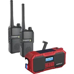 ALBRECHT PMR-Basic Walkie-Talkie Notfallset Mehrfarbig