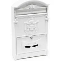 Wiltec Antik Design Briefkasten weiß