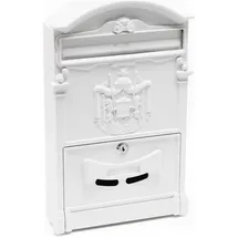 Wiltec Antik Design Briefkasten weiß