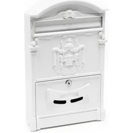 Wiltec Antik Design Briefkasten weiß