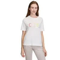 Cartoon Printshirt mit Rundhalsausschnitt in Patch Cream/Rosé | Gr.: