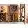 Massivmoebel24 Vitrine Altholz 90 x 35 x 200 cm Mehrfarbig