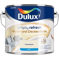 Dulux Simply Refresh Wand- und Deckenfarbe Pastellgelb 2,5l