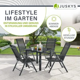 Juskys 	Milano Set 5-tlg. dunkelgrau