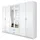 Harper Drehtürenschrank ROM 271 x 212 x 54 cm Weiß