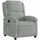 vidaXL Massagesessel Gyta Samt 86,5 x 99,5 x 0 cm Hellgrau mit Fernbedienung