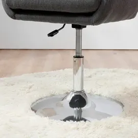 Homcom Drehhocker Stahl Dunkelgrau